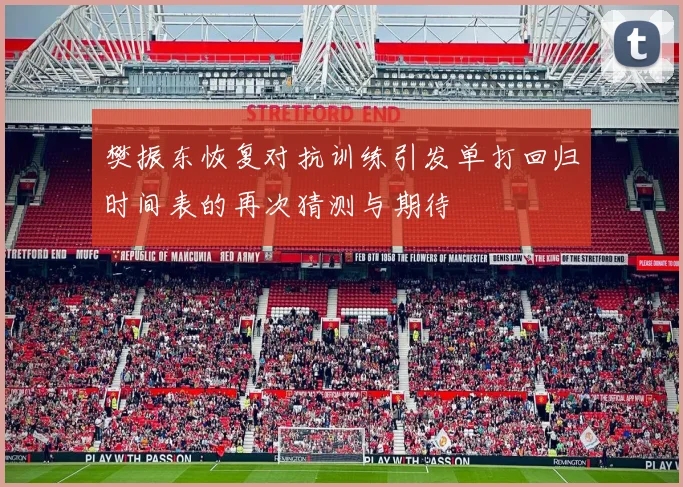 樊振东恢复对抗训练引发单打回归时间表的再次猜测与期待